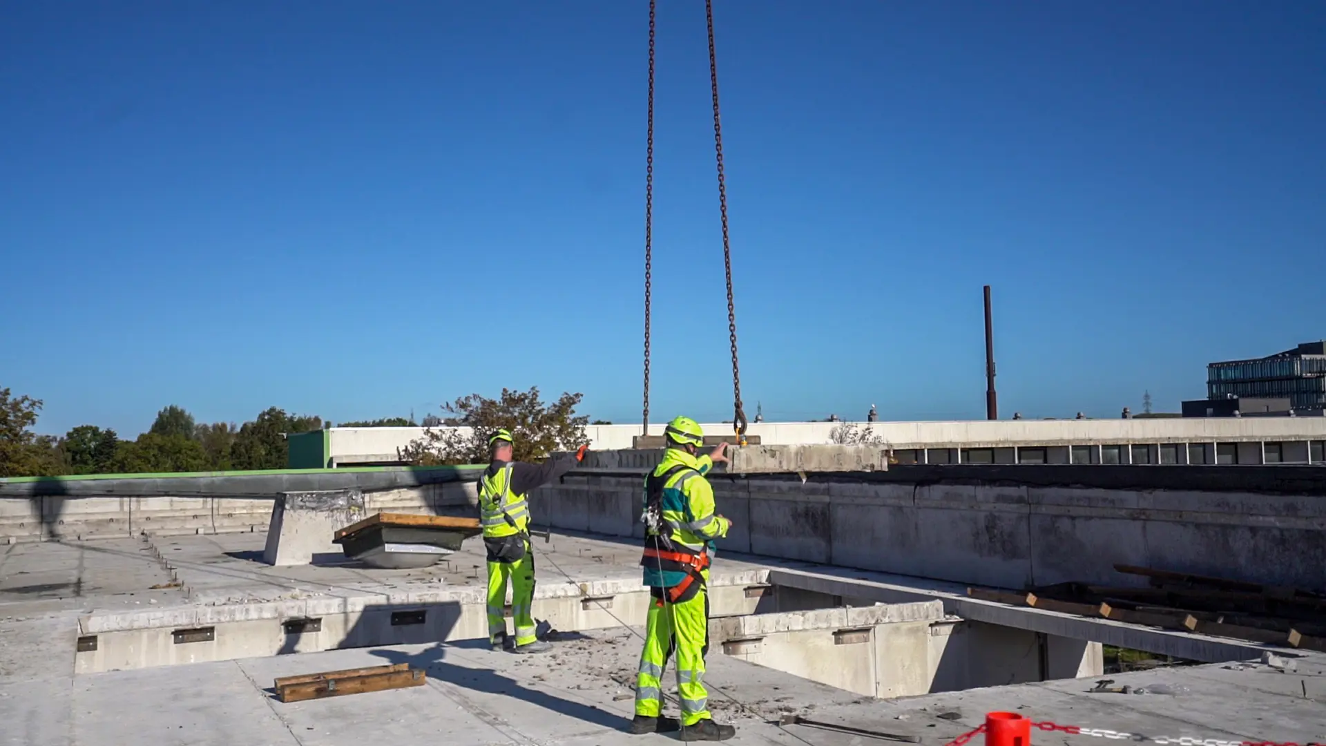 Hejsning af betonelement