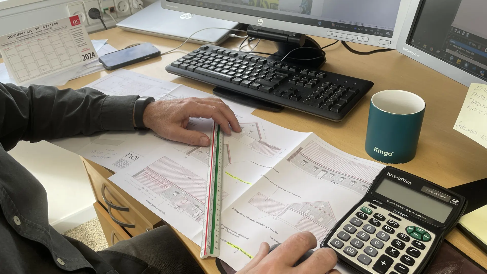 Beregner med lommeregner